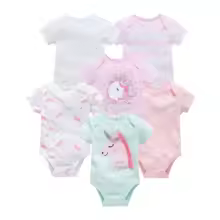 Baby Cotton Short Sleeve Bodysuits